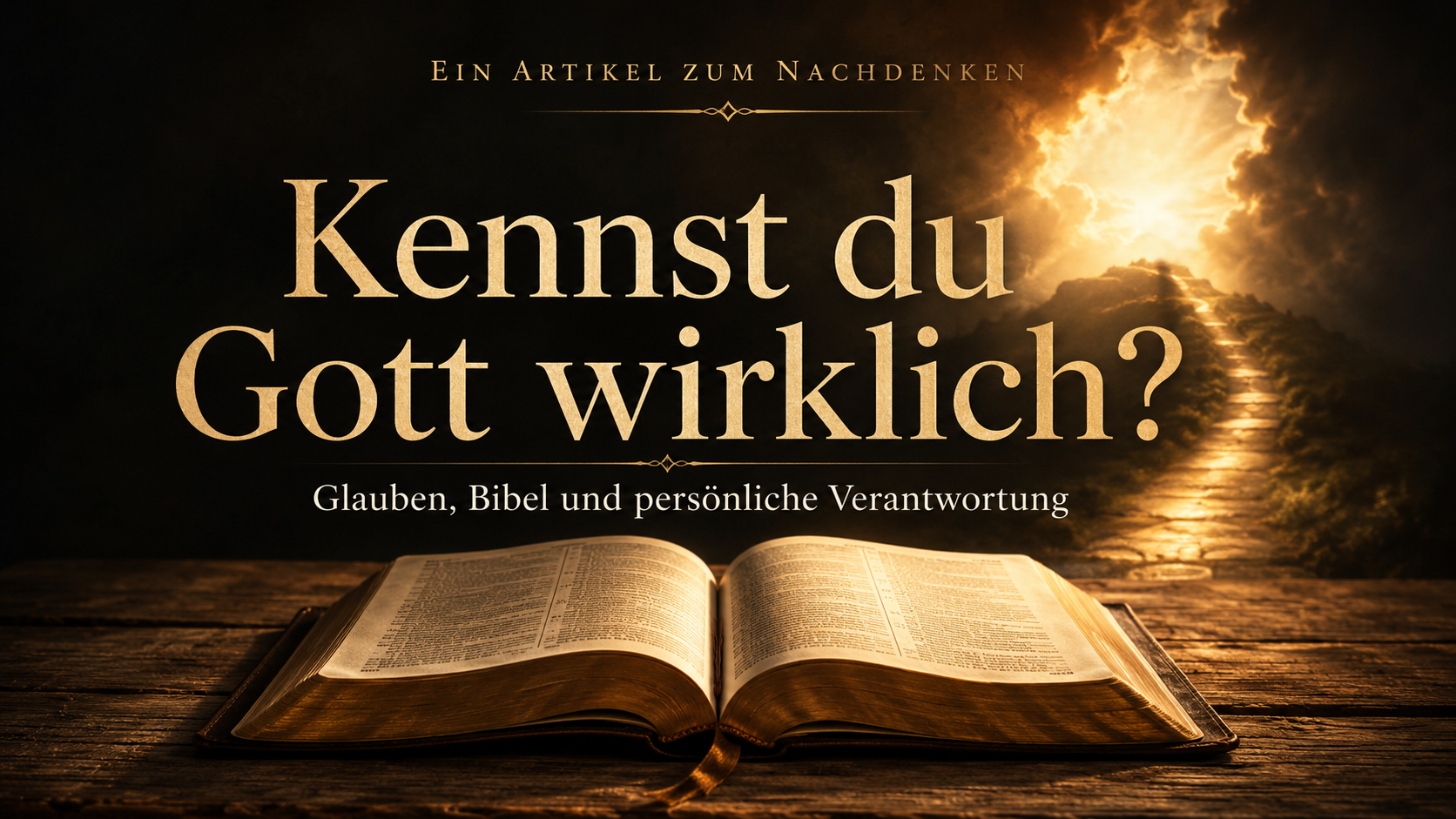 Kennst du Gott wirklich?