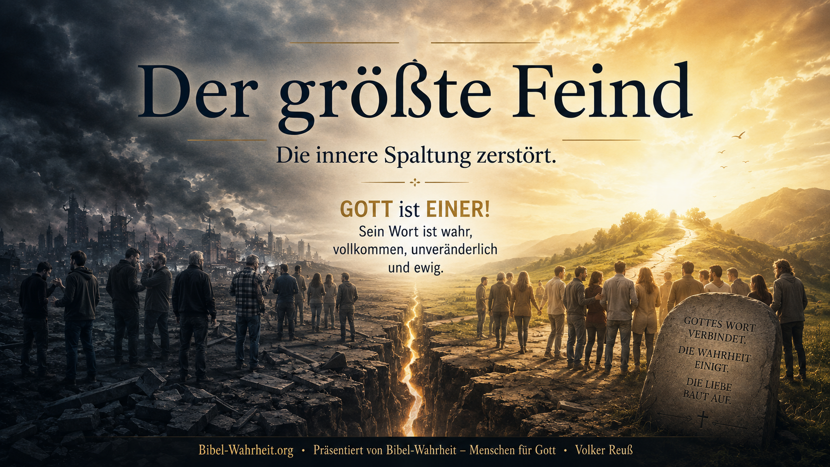 Der größte Feind ist die innere Spaltung.
